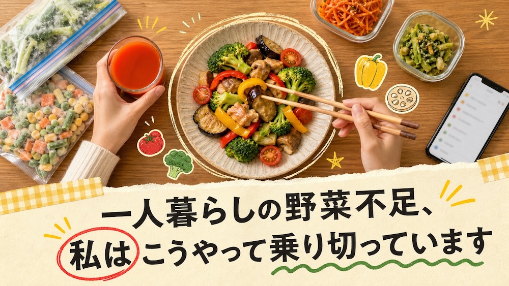 Featured Post Image - 一人暮らしの野菜不足、私はこうやって乗り切っています
